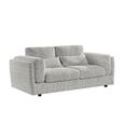 Bari Sofa - Grey Fabric - 3 Seater