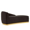 Batix Chaise - Left Arm - Black - Fabric