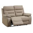 Belgravia Power Recliner Sofa - Taupe Leather - 2 Seater