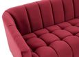 Bella Sofa - 3 Seater - Wine Velvet Fabric