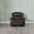 Bentley Brown Leather Recliner Sofa Set