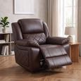 Bentley Recliner Armchair - Brown Leather