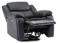 Berlin Black Leather Recliner Armchair