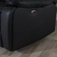 Berlin Black Leather Recliner Sofa Set