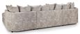 Bishop U Shape Corner Sofa Suite - Scatterback - Truffle Velvet Fabric