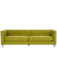 Brasa Sofa - 3 Seater - Green Velvet Fabric