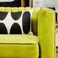 Brasa Sofa - 3 Seater - Green Velvet Fabric
