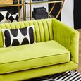 Brasa Sofa - 3 Seater - Green Velvet Fabric
