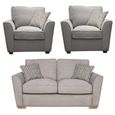 Buoyant Atlantis Fabric Sofa Set - 2+1+1 Seater - Variation Available