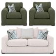 Buoyant Axel Fabric Sofa Set - 3+1+1 Seater - Variation Available