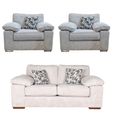 Buoyant Lara Fabric Sofa Set - 2+1+1 Seater - Variation Available