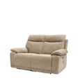 Cadenza Camel Fabric 2 Seater Electric Recliner Sofa