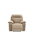 Cadenza Camel Fabric Electric Recliner Armchair
