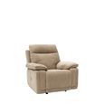 Cadenza Camel Fabric Electric Recliner Armchair