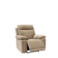 Cadenza Camel Fabric Electric Recliner Armchair