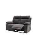 Cadenza Charcoal Fabric 2 Seater Electric Recliner Sofa