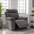 Cadenza Charcoal Fabric Electric Recliner Armchair