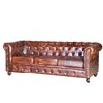Calistoga Sofa - Brown Leather Chester - 3 Seater