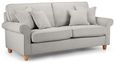 Carina Mink Fabric 3 Seater Sofa
