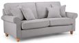 Carina Mushroom Fabric 2.5 Seater Sofa