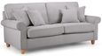 Carina Mushroom Fabric 3 Seater Sofa