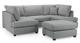 Carnaby U Shape Corner Sofa - Classic Grey Fabric