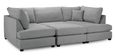 Carnaby U Shape Corner Sofa - Classic Grey Fabric