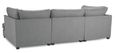 Carnaby U Shape Corner Sofa - Classic Grey Fabric