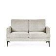 Carrera Oyster Cream Fabric Sofa - 2 Seater