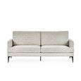 Carrera Oyster Cream Fabric Sofa - 3 Seater