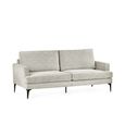 Carrera Oyster Cream Fabric Sofa - 3 Seater