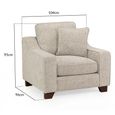 Clearance - Nebraska Beige Fabric Armchair - FSS16435