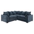 Colbee Large Corner Sofa - Blue Fabric