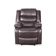 Conrad Manual Recliner Armchair - Brown Leather