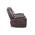 Conrad Manual Recliner Armchair - Brown Leather