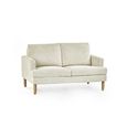 Daisy Beige Pearl Barley Fabric Sofa - 2 Seater