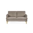 Daisy Coyote Grey Fabric Sofa - 2 Seater