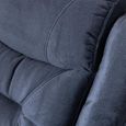 Dudley Silvano Blue Fabric Recliner Armchair