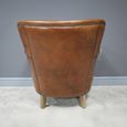Accent Armchair - Brown Leather