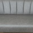 Sofa - Retro - 2 Seater - Grey Faux Leather
