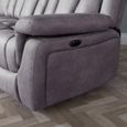 Dylan Grey Fabric 2 Seater Electric Recliner Sofa