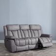 Dylan Grey Fabric 3 Seater Electric Recliner Sofa