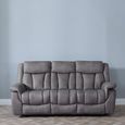 Dylan Grey Fabric 3 Seater Electric Recliner Sofa