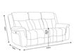 Dylan Grey Fabric 3 Seater Electric Recliner Sofa