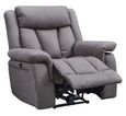 Dylan Grey Fabric Electric Recliner Armchair