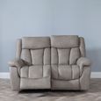 Dylan Sandstone Fabric 2 Seater Electric Recliner Sofa