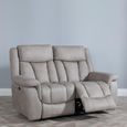 Dylan Sandstone Fabric 2 Seater Electric Recliner Sofa