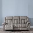 Dylan Sandstone Fabric 3 Seater Electric Recliner Sofa