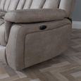 Dylan Sandstone Fabric 3 Seater Electric Recliner Sofa