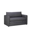 Eli Small Pull-Out Sofa Bed - 2 Seater - Grey Fabric